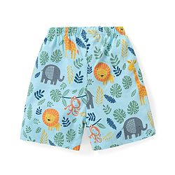 Babyhug Cotton Knit Jungle Safari Printed Shorts Pack of 3 - Multicolour