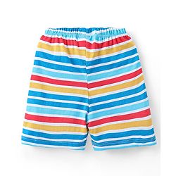 Babyhug Cotton Knit Numbers Printed Shorts Pack of 3 - Multicolour