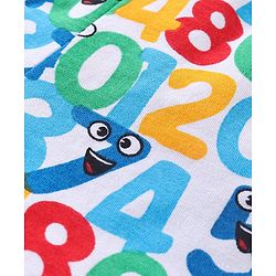Babyhug Cotton Knit Numbers Printed Shorts Pack of 3 - Multicolour