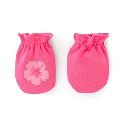 Babyhug 100% Cotton Knit Mittens Pack of 3 Floral Print - Multicolor