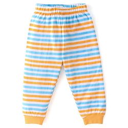 Babyhug Cotton Single Jersey Knit Half Sleeves Night Suit with Shark Print - Multicolor