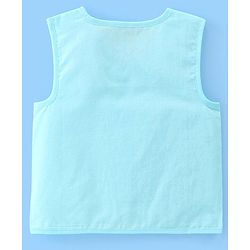 Babyhug 100% Cotton Front Open Sleeveless Jhablas Elephant & Polka Dots Print Pack of 5 - Multicolour