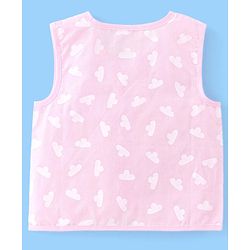 Babyhug 100% Cotton Front Open Sleeveless Jhablas Elephant & Polka Dots Print Pack of 5 - Multicolour