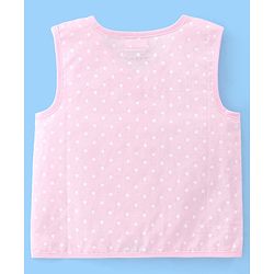 Babyhug 100% Cotton Front Open Sleeveless Jhablas Elephant & Polka Dots Print Pack of 5 - Multicolour