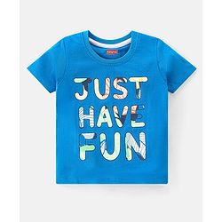 Babyhug 100% Cotton Knit Half Sleeves T-Shirt With Stripe & Text Graphics Pack Of 3 - Multicolour