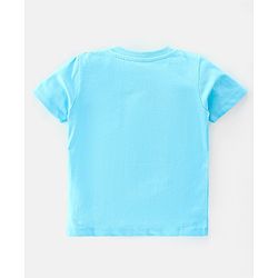 Babyhug 100% Cotton Knit Half Sleeves T-Shirt With Stripe & Text Graphics Pack Of 3 - Yellow & Blue