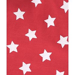 Babyhug Cotton Knit Half Sleeves Night Suit With Fox Print - White & Red
