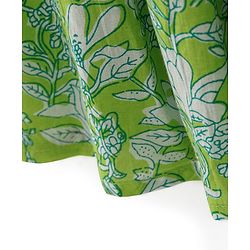 Babyhug 100% Cotton Woven Three Fourth Sleeves Kurti Palazzo & Dupatta Floral Print - Green