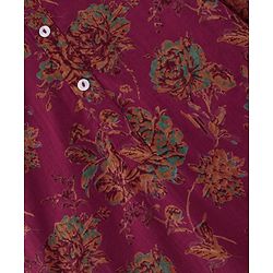Babyhug 100% Cotton Woven Full Sleeves Floral Printed Kurta & Dhoti Set - Magenta