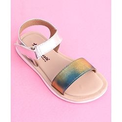 Cute Walk by Babyhug Velcro Closure Sandal - Silver