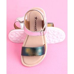 Cute Walk by Babyhug Velcro Closure Sandal - Silver
