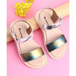 Cute Walk by Babyhug Velcro Closure Sandal - Silver