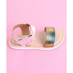 Cute Walk by Babyhug Velcro Closure Sandal - Silver