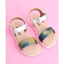 Cute Walk by Babyhug Velcro Closure Sandal - Silver