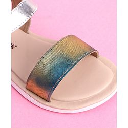 Cute Walk by Babyhug Velcro Closure Sandal - Silver