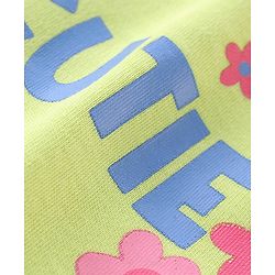 Babyhug 100% Cotton Knit Sleeveless with Frill Detailing Onesie Pack of 3 Text & Floral Print - Mutlicolour