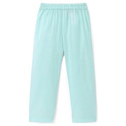 Babyhug Woven Full Sleeves Floral Embroidered Kurta & Pyjama Set - Aqua