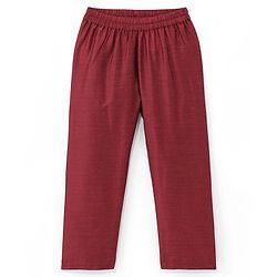 Babyhug Woven Full Sleeves Solid Colour Pathani Kurta Pyjama Set with Sequined Embroidered Jacket - Maroon