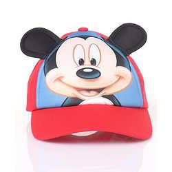 Babyhug Disney Mickey Mouse Summer Cap - Red
