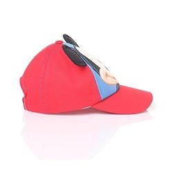 Babyhug Disney Mickey Mouse Summer Cap - Red