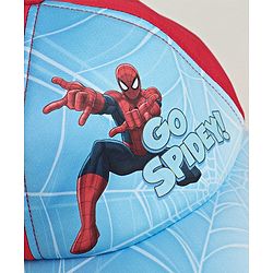 Babyhug Marvel Spiderman Summer Cap - Red & Blue