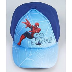 Babyhug Marvel Spiderman Summer Cap - Blue