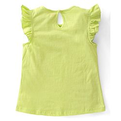 Babyhug Cotton Knit Sleeveless Top with Frill Detailing Polka Dot Graphic Pack of 3 - Pink Blue & Green