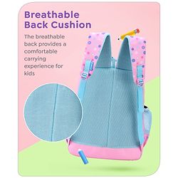 Babyhug Disney Frozen Tic-Tac-Toe School Backpack|2 Main Compartments, 2 Front Pockets, 2 side Bottle Pockets|Water Resistant|Long lasting and Durable Zippers | Comfortable back cushioning | For School, Travel and Outdoors|Lavender- 15.8 inches