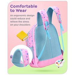 Babyhug Disney Frozen Tic-Tac-Toe School Backpack|2 Main Compartments, 2 Front Pockets, 2 side Bottle Pockets|Water Resistant|Long lasting and Durable Zippers | Comfortable back cushioning | For School, Travel and Outdoors|Lavender- 15.8 inches