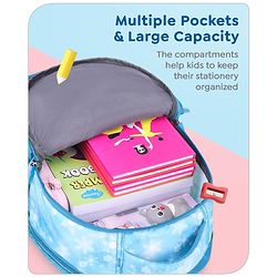 Babyhug Disney Frozen Tic-Tac-Toe School Backpack|2 Main Compartments, 2 Front Pockets, 2 side Bottle Pockets|Water Resistant|Long lasting and Durable Zippers | Comfortable back cushioning | For School, Travel and Outdoors|Lavender- 15.8 inches