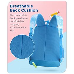 Babyhug Disney Frozen Tic-Tac-Toe School Backpack|2 Main Compartments, 2 Front Pockets, 2 side Bottle Pockets|Water Resistant|Long lasting and Durable Zippers | Comfortable back cushioning | For School, Travel and Outdoors|Lavender- 15.8 inches
