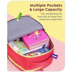 Babyhug Disney Mickey Mouse School Backpack|2 Main Compartments, 2 Front Pockets, 2 side Bottle Pockets|Water Resistant|Long lasting and Durable Zippers | Comfortable back cushioning | For School, Travel and Outdoors|Blue- 15.8 inches