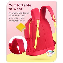 Babyhug Disney Mickey Mouse School Backpack|2 Main Compartments, 2 Front Pockets, 2 side Bottle Pockets|Water Resistant|Long lasting and Durable Zippers | Comfortable back cushioning | For School, Travel and Outdoors|Blue- 15.8 inches