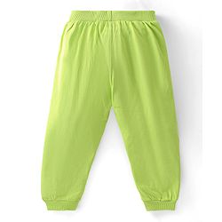 Babyhug Cotton Full Length Lounge and Track Pant Solid & Text Print Pack of 3 - Multicolour