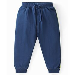 Babyhug Cotton Full Length Lounge and Track Pant Solid & Text Print Pack of 3 - Multicolour