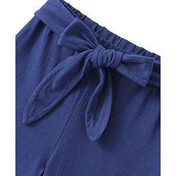 Babyhug Cotton Single Jersey Knit Full Length Palazzo  Navy Blue