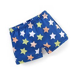 Babyhug Star Print Swimming Trunk - Navy Blue