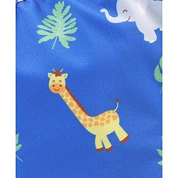 Babyhug Giraffe Print Swimming Trunk - Blue