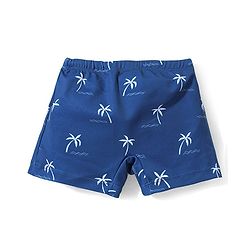 Babyhug Swimming Trunks Beach Theme Print -Navy Blue