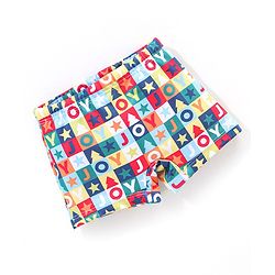 Babyhug Text Print Swimming Trunk - Multicolour