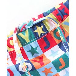 Babyhug Text Print Swimming Trunk - Multicolour