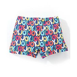 Babyhug Text Print Swimming Trunk - Multicolour