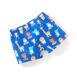 Babyhug Animal Print Swimming Trunk - Blue
