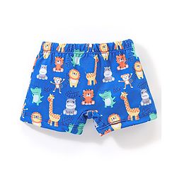 Babyhug Animal Print Swimming Trunk - Blue