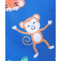 Babyhug Animal Print Swimming Trunk - Blue