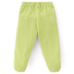 Babyhug 100% Cotton Knit Footed Bootie Leggings Stripes & Animal Print Pack of 3- Multicolour