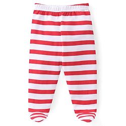 Babyoye 100% Organic Cotton Bootie Leggings With Striped & Fruit Print Pack of 3 - Multicolor