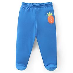 Babyoye 100% Organic Cotton Bootie Leggings With Striped & Fruit Print Pack of 3 - Multicolor