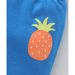 Babyoye 100% Organic Cotton Bootie Leggings With Striped & Fruit Print Pack of 3 - Multicolor