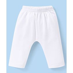 Babyhug Interlock Knit Full Sleeves Night Suit - White